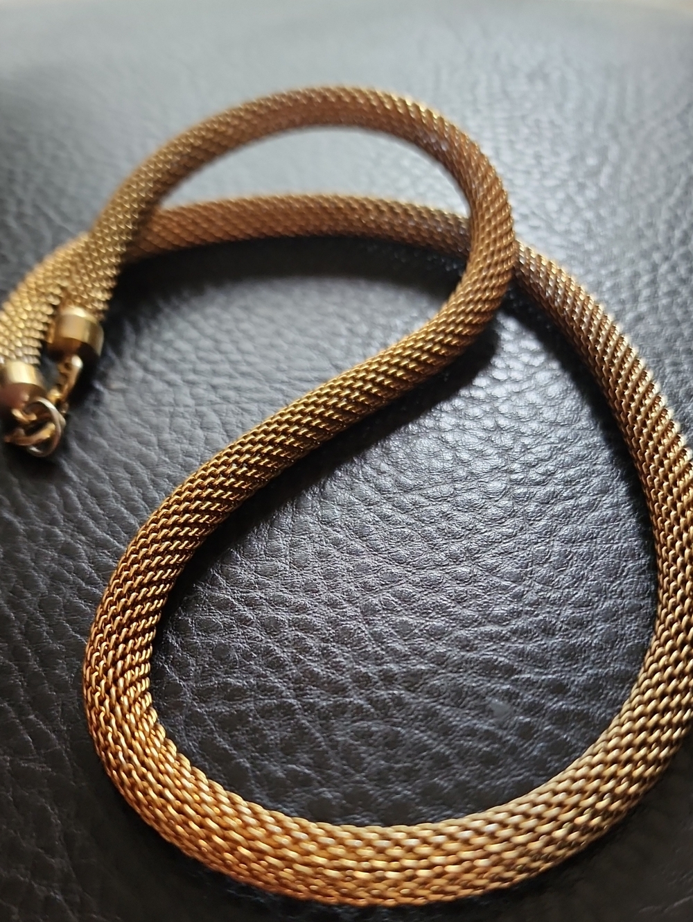 VTG Elegant Gold Mesh Rope Necklace - Women Jewelry
